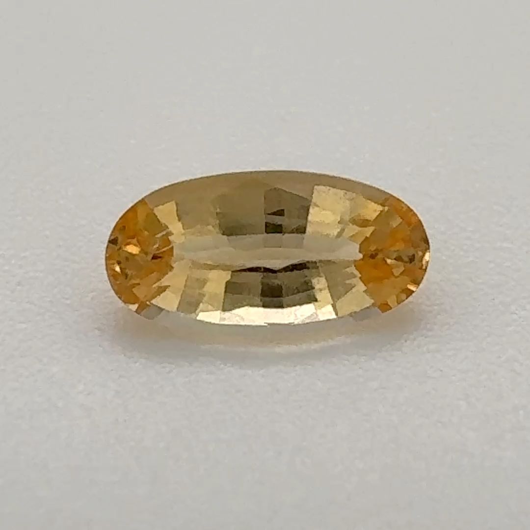 Oval Yellow Topaz 0.62ct loose gemstone