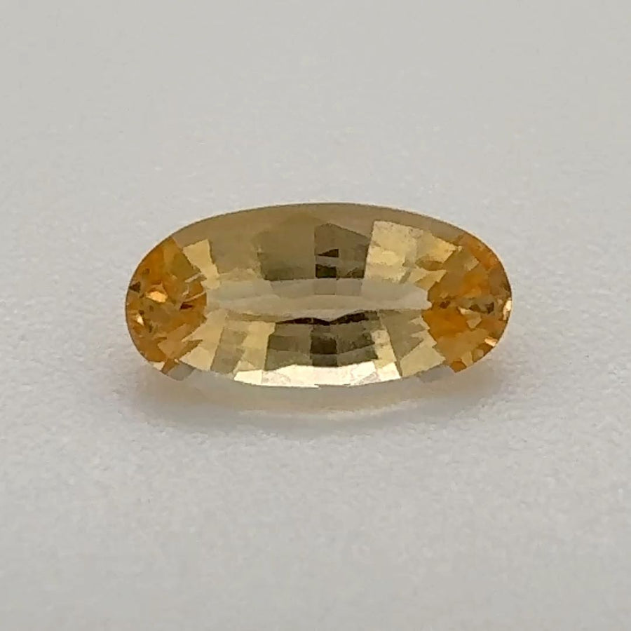 Oval Yellow Topaz 0.62ct loose gemstone