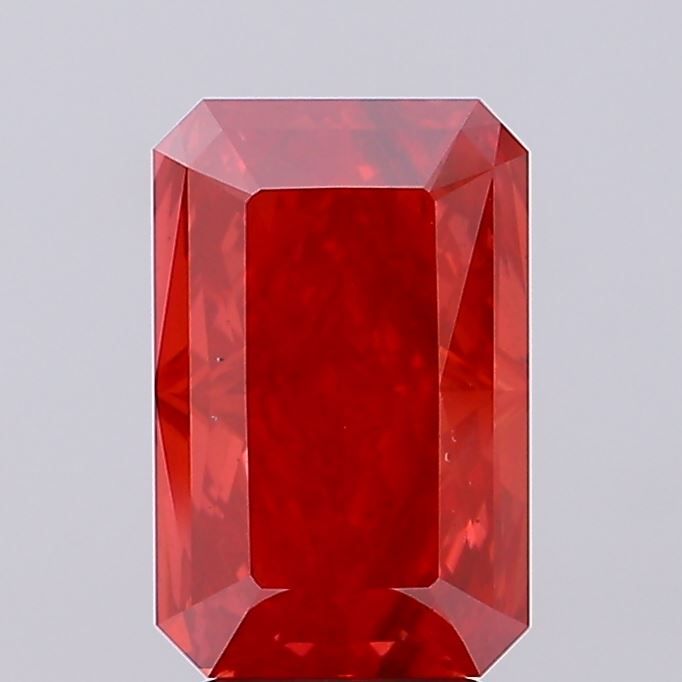 Radiant Fancy Vivid Red Lab-grown Diamond 5.05ct SI1 loose diamond