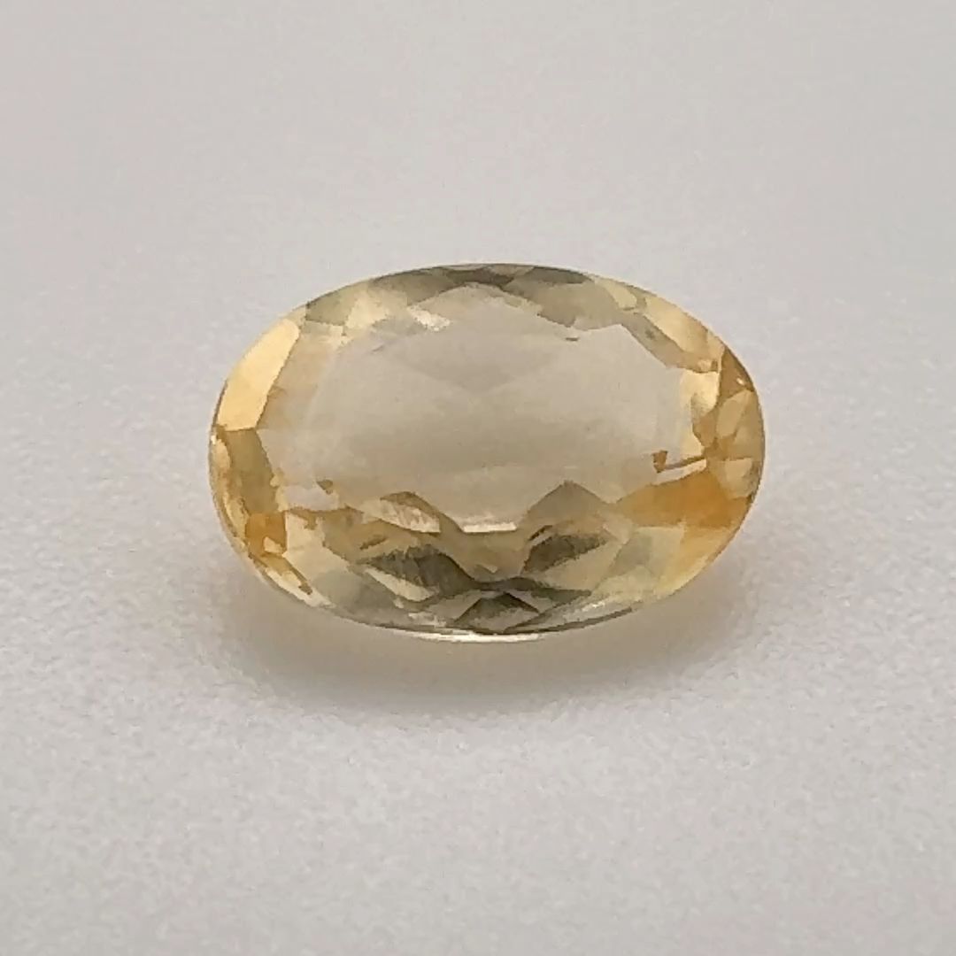 Oval Yellow Topaz 1.075ct loose gemstone