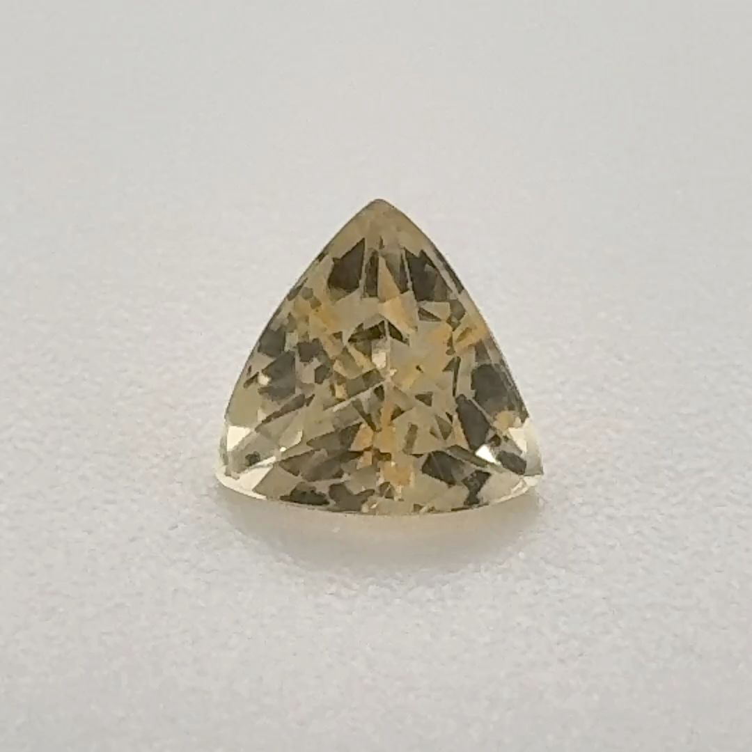 Trilliant Yellow Topaz 0.59ct loose gemstone