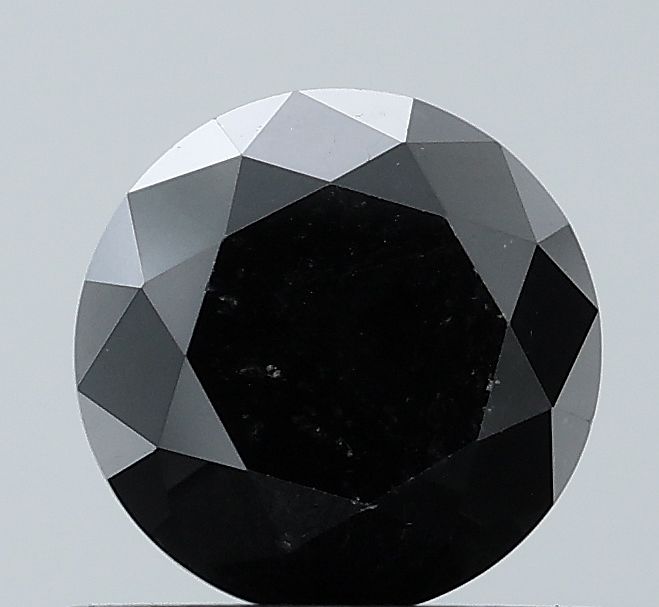 Round Black Natural Diamond 0.94ct VVS2 loose diamond