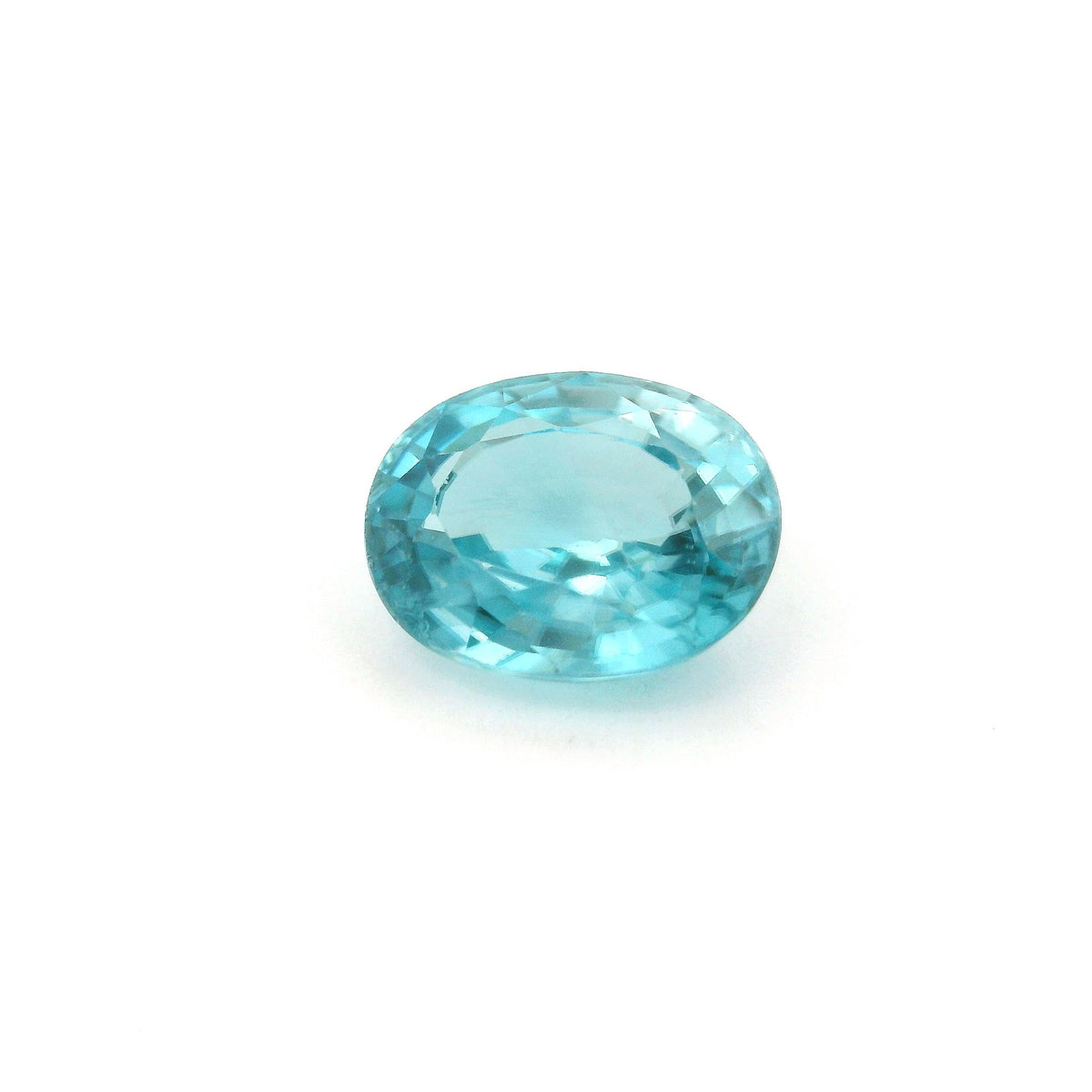 Oval Blue Zircon 4.19ct loose gemstone