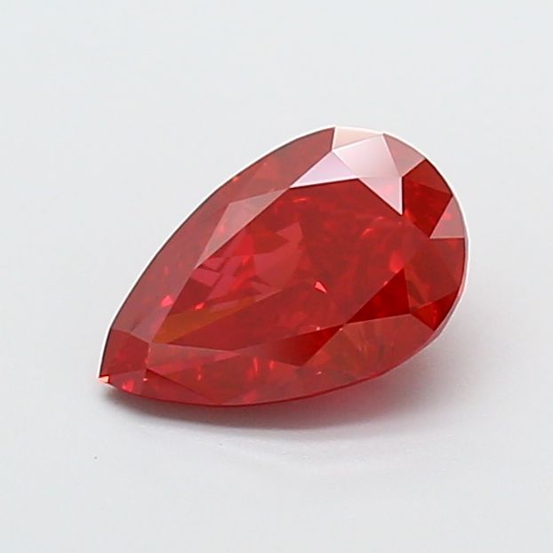Pear Fancy Vivid Red Lab-grown Diamond 1.63ct VVS2 loose diamond