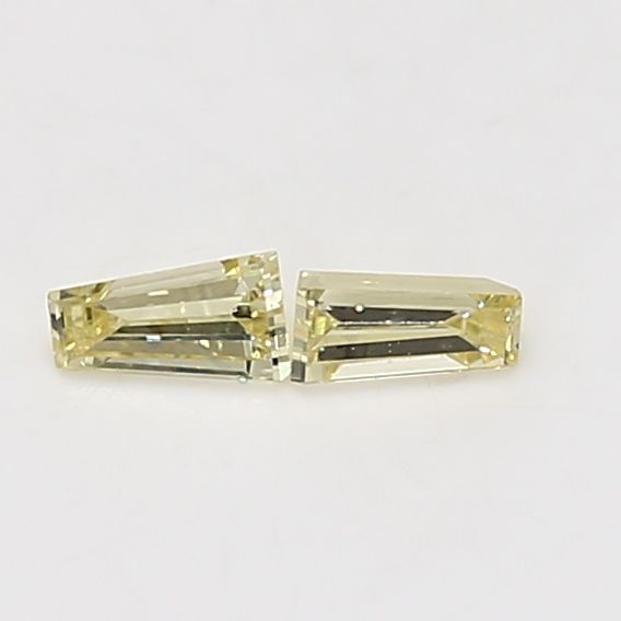 Tapered Baguette Fancy Yellow Natural Diamond 0.15ct VS2 loose diamond