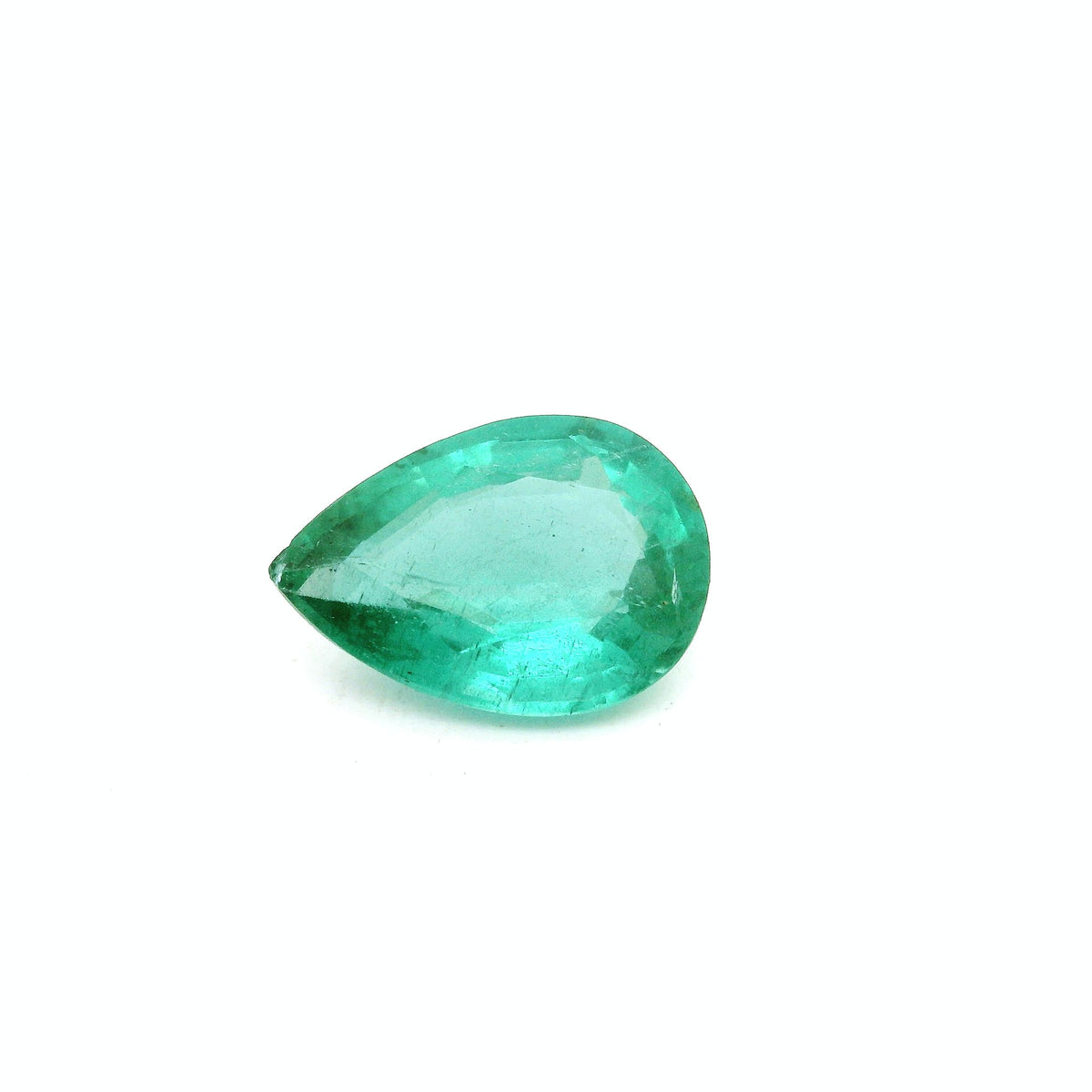 Pear Green Emerald 2.11ct loose gemstone