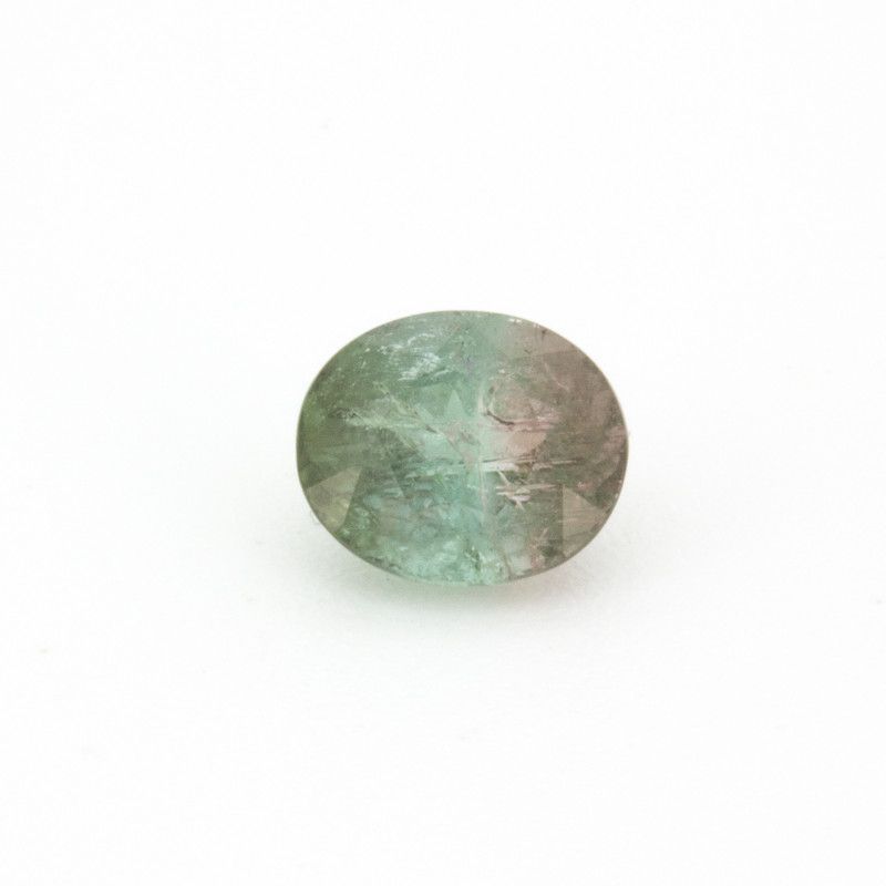Oval Bi_color Tourmaline 1.3ct loose gemstone