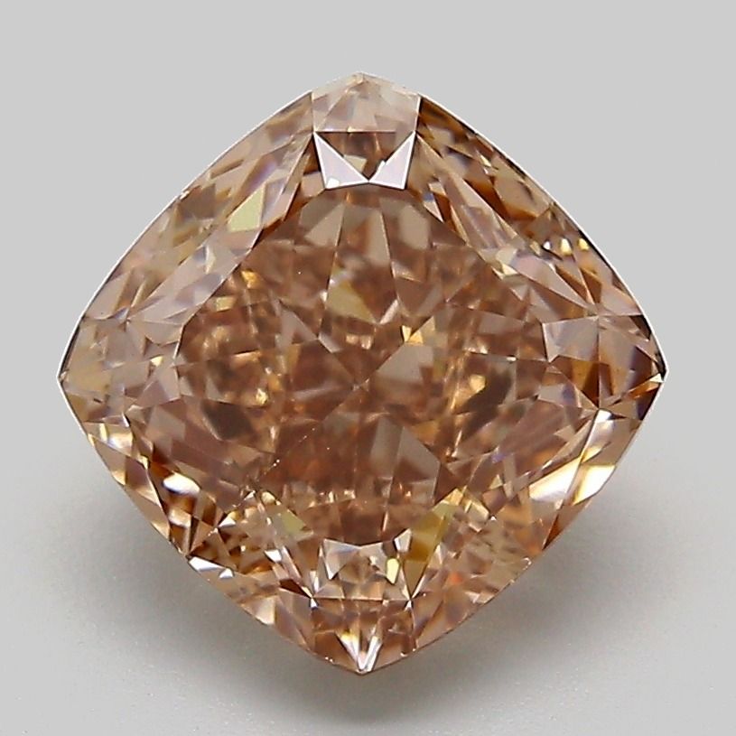 Cushion Fancy Light Brown Lab-grown Diamond 3.06ct VS1 loose diamond