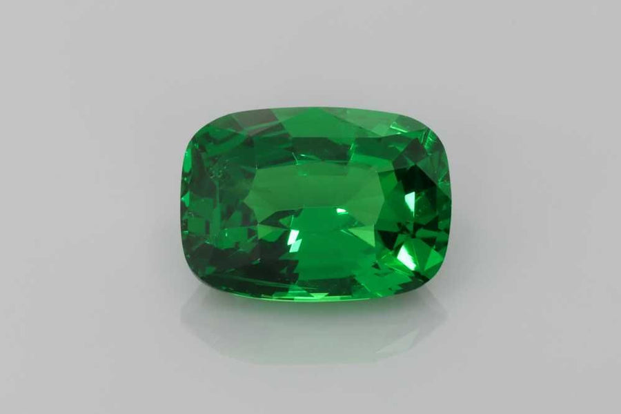 Cushion Green Garnet 3.07ct loose gemstone