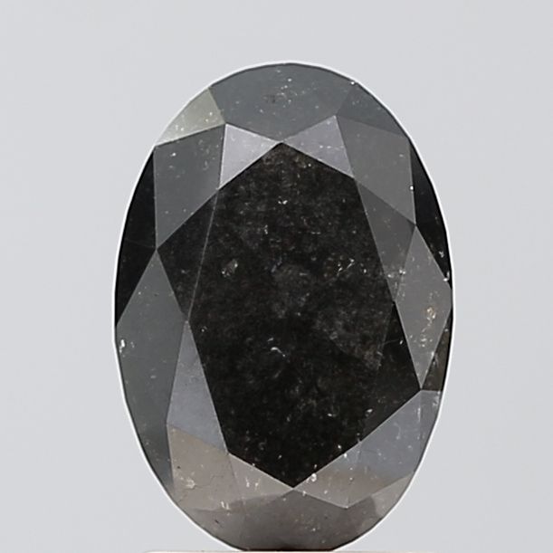 Oval Black Natural Diamond 1.93ct VVS2 loose diamond