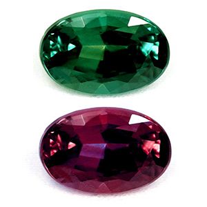 Oval Green Alexandrite 0.21ct loose gemstone