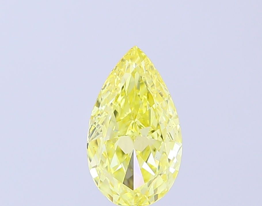 Pear Fancy Intense Yellow Lab-grown Diamond 1.52ct VS2 loose diamond