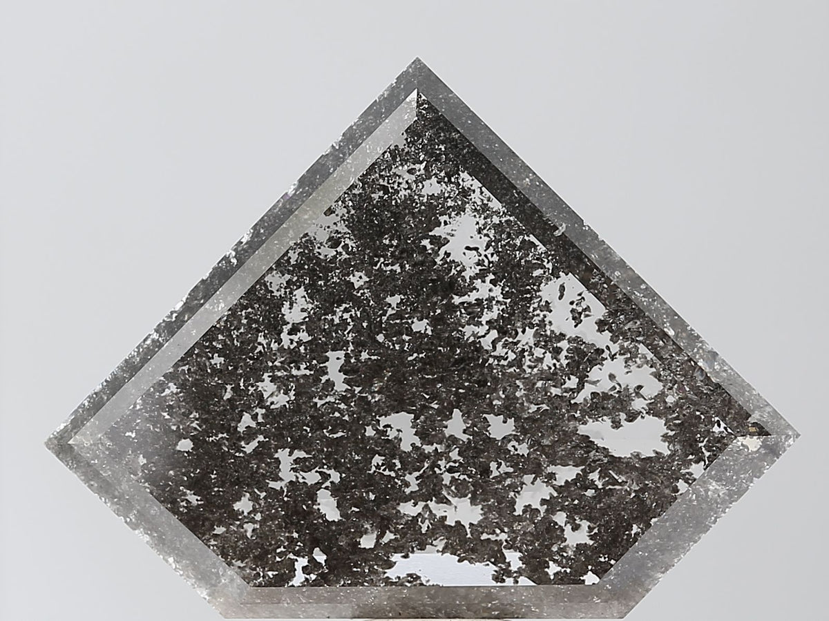 Shield Salt And Pepper Lab-grown Diamond 12.18ct I3 loose diamond