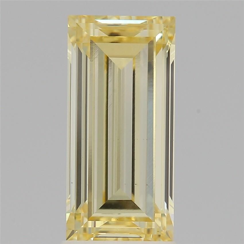 Baguette Fancy Yellow Lab-grown Diamond 2.73ct VS1 loose diamond