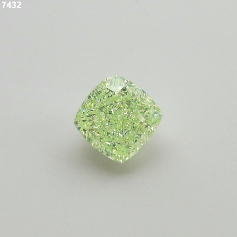 Cushion Fancy Light Green Natural Diamond 2.01ct SI1 loose diamond