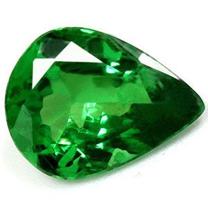 Pear Green Garnet 0.92ct loose gemstone