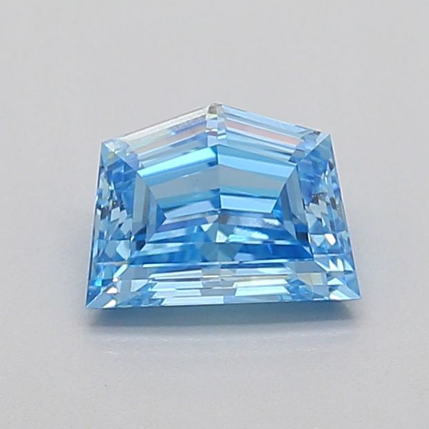 Pentagonal Fancy Vivid Blue Lab-grown Diamond 0.8ct VS1 loose diamond