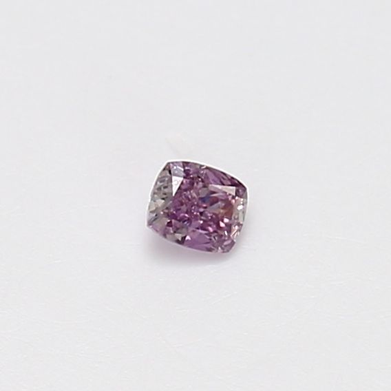 Cushion Pinkish Purple Natural Diamond 0.09ct loose diamond
