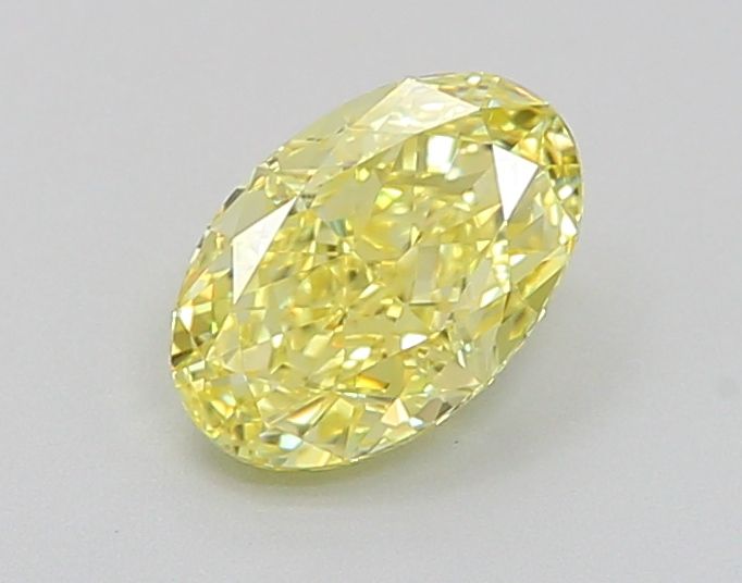 Oval Fancy Intense Yellow Lab-grown Diamond 1.01ct IF loose diamond