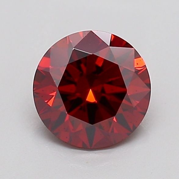 Round Fancy Deep Orange Lab-grown Diamond 1.01ct SI1 loose diamond