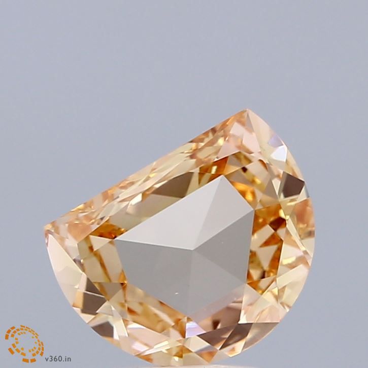 Half Moon Fancy Orangey Yellow Lab-grown Diamond 1.35ct VS1 loose diamond
