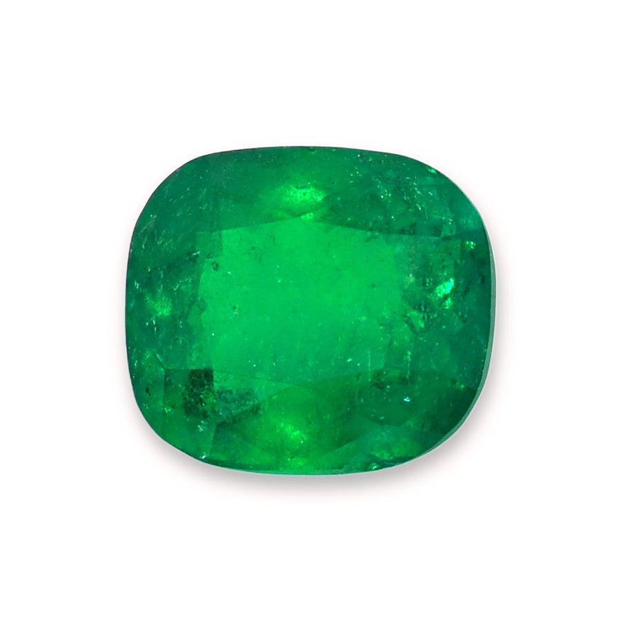 Cushion Green Emerald 3.79ct loose gemstone
