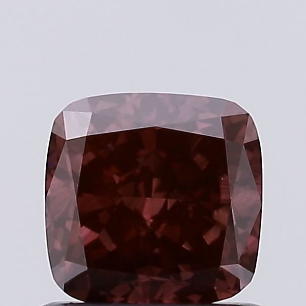Cushion Fancy Vivid Brown Lab-grown Diamond 0.8ct VVS2 loose diamond