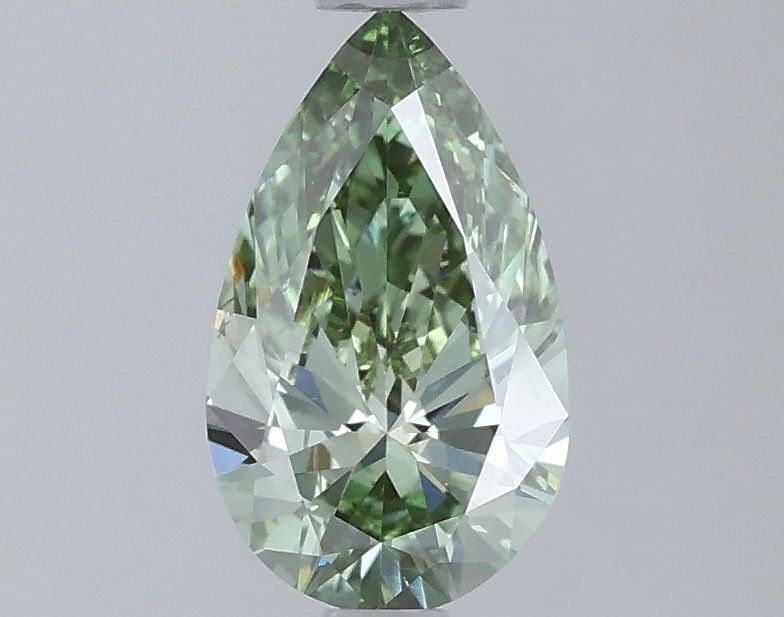 Pear Fancy Vivid Green Lab-grown Diamond 0.99ct VS2 loose diamond
