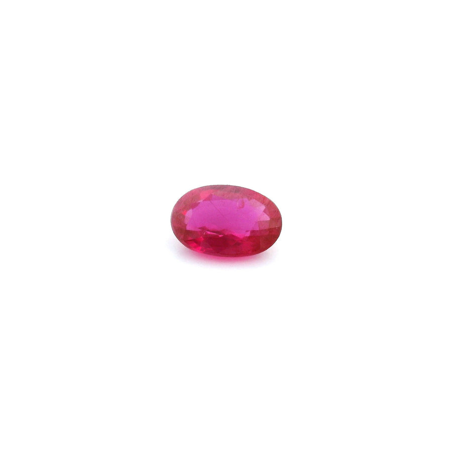 Oval Red Ruby 0.58ct loose gemstone