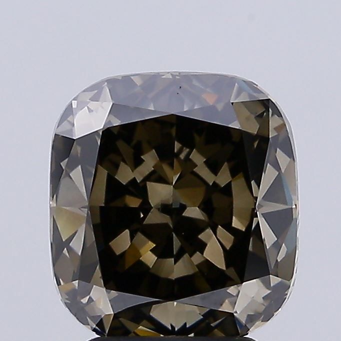 Cushion Fancy Light Gray Lab-grown Diamond 3.45ct VVS2 loose diamond