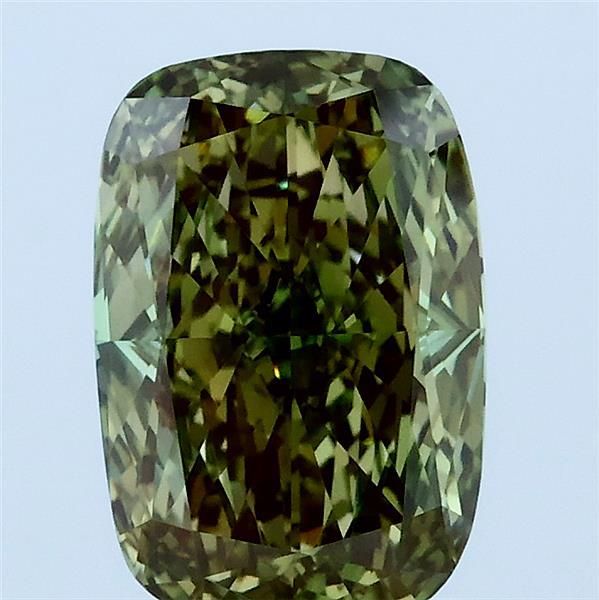 Cushion Fancy Vivid Green Lab-grown Diamond 2.03ct VS1 loose diamond