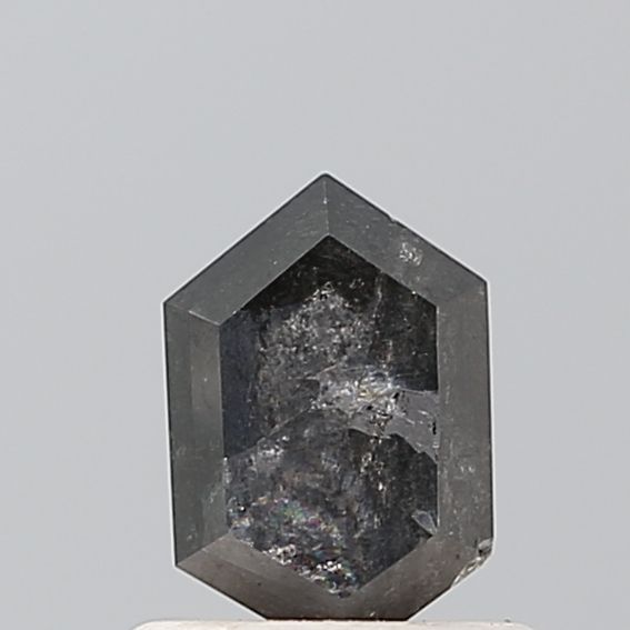 Hexagonal Salt And Pepper Natural Diamond 0.69ct VS2 loose diamond