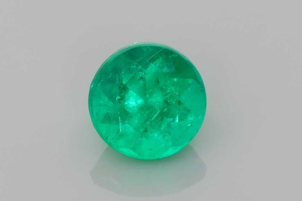 Round Green Emerald 1.05ct loose gemstone
