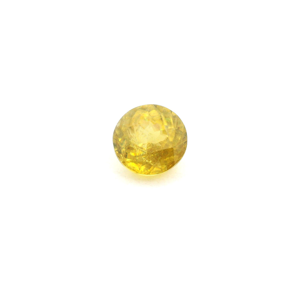 Round Yellow Sphene 1.58ct loose gemstone