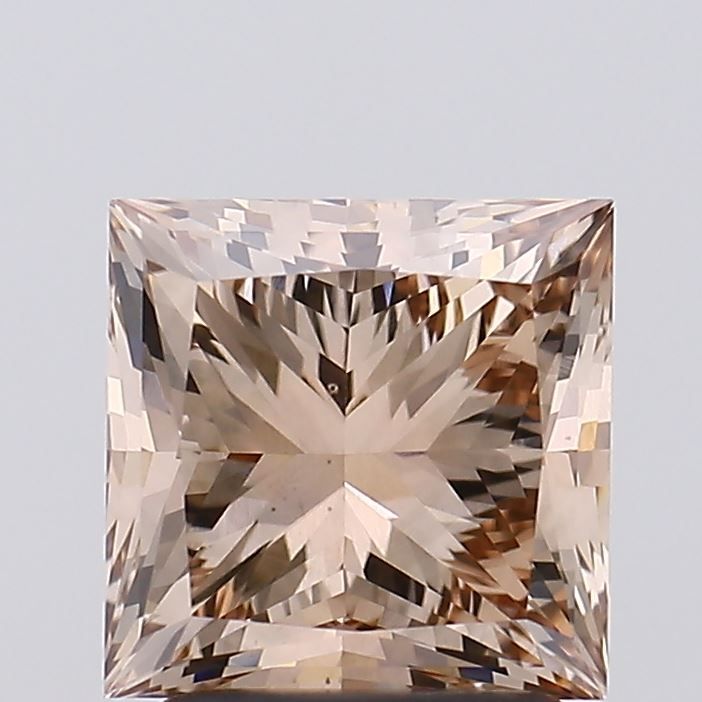 Princess Fancy Brown Lab-grown Diamond 2.52ct VS1 loose diamond