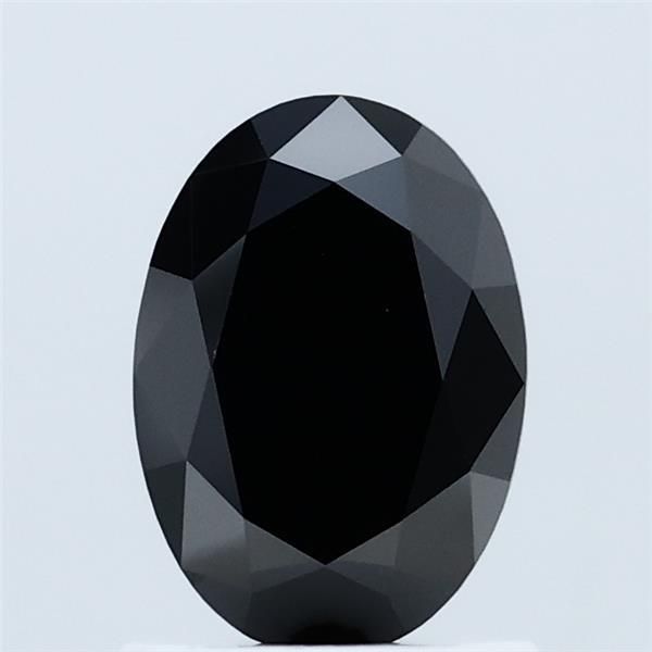 Oval Fancy Black Lab-grown Diamond 1ct loose diamond