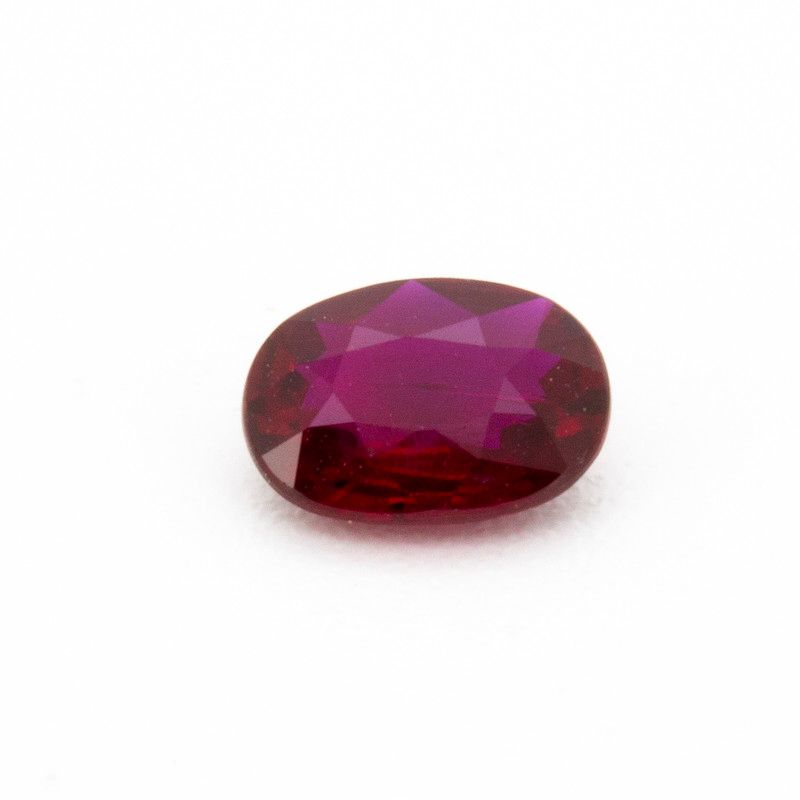 Oval Red Ruby 0.59ct loose gemstone