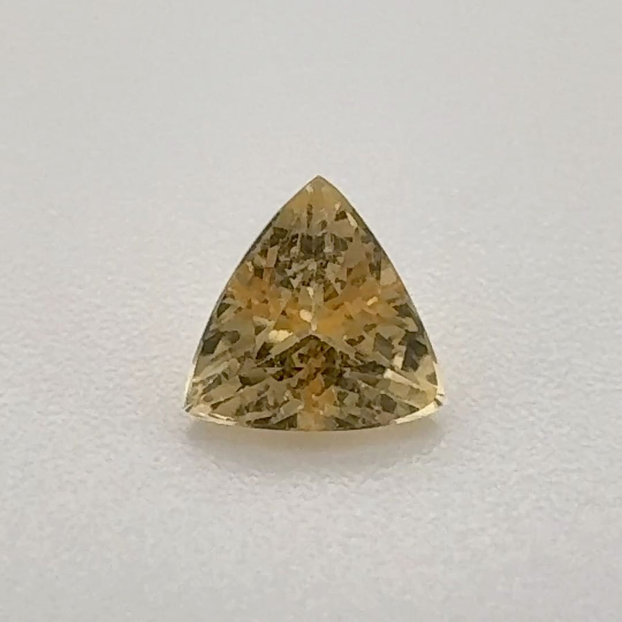 Trilliant Yellow Topaz 0.485ct loose gemstone