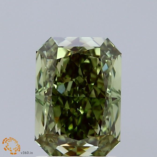 Radiant Fancy Vivid Green Lab-grown Diamond 2.13ct VS1 loose diamond
