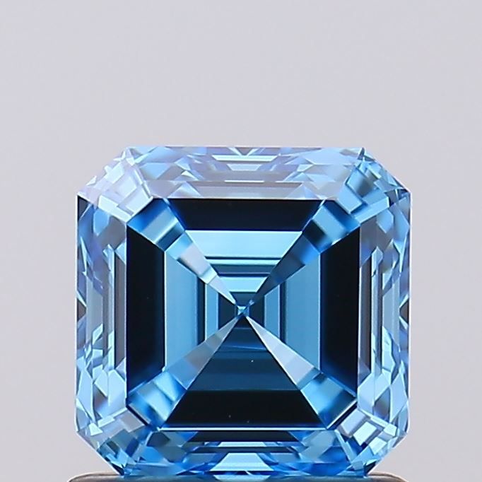 Asscher Fancy Vivid Blue Lab-grown Diamond 1.02ct VVS2 loose diamond