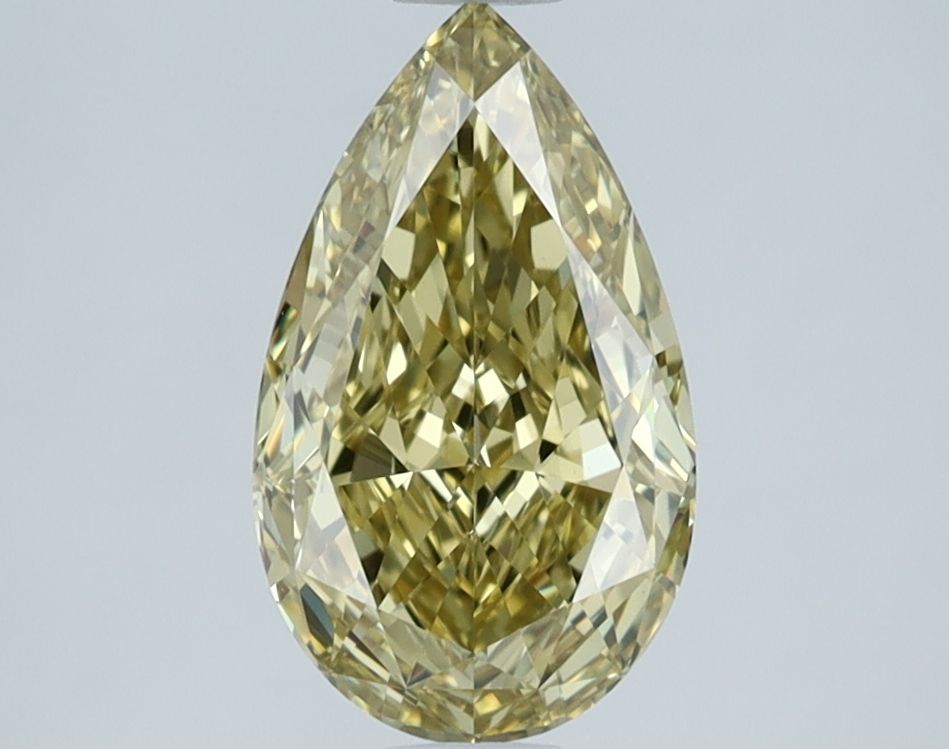 Pear Fancy Yellow Natural Diamond 1.51ct VVS2 loose diamond