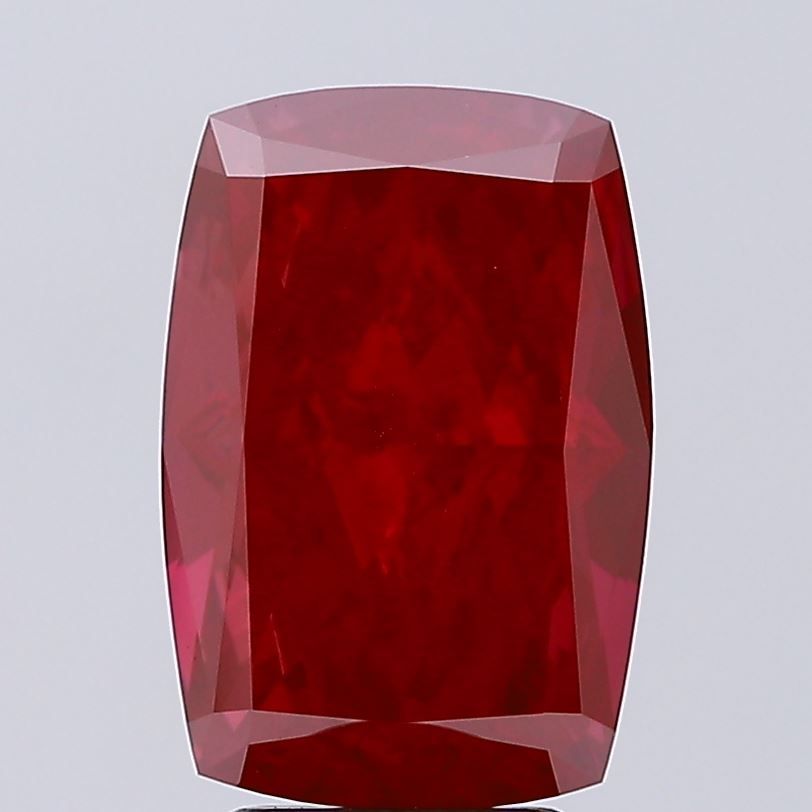 Cushion Fancy Vivid Red Lab-grown Diamond 4.8ct VVS2 loose diamond
