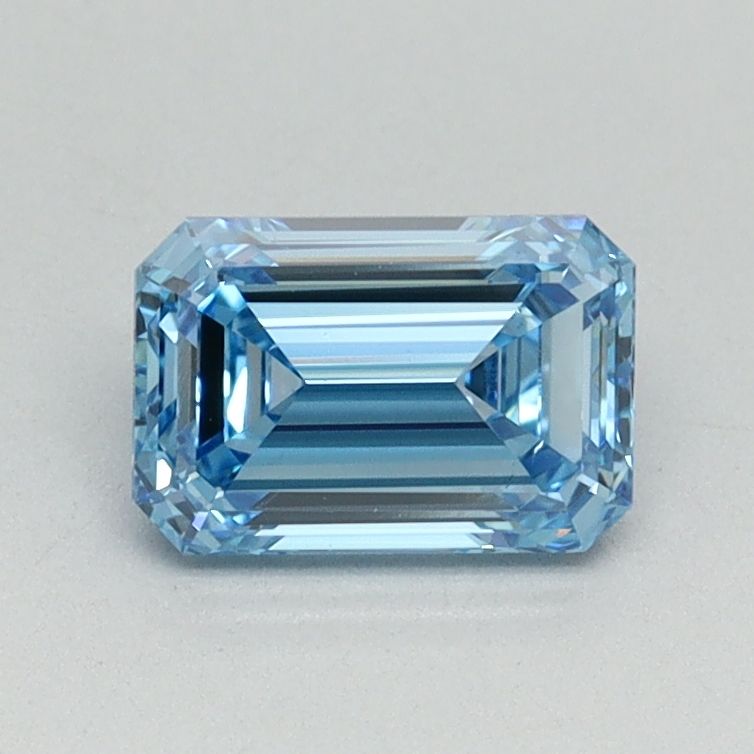 Emerald Fancy Vivid Blue Lab-grown Diamond 0.9ct VS2 loose diamond