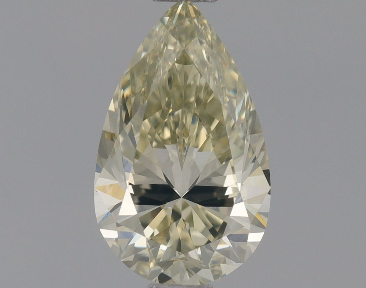 Pear Fancy Light Brownish Greenish Yellow Natural Diamond 0.8ct VVS1 loose diamond