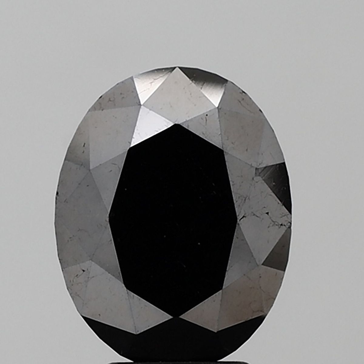 Oval Black Natural Diamond 3.57ct VVS2 loose diamond