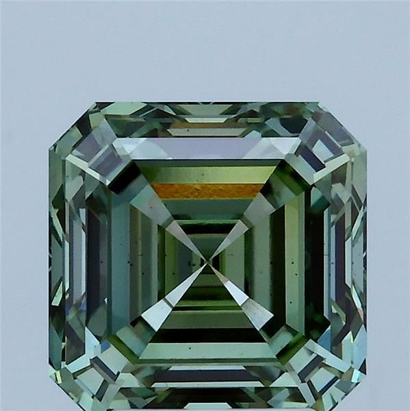 Asscher Fancy Vivid Green Lab-grown Diamond 3.11ct VS2 loose diamond