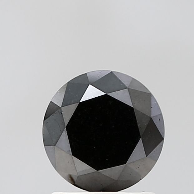 Round Black Natural Diamond 1.54ct VVS2 loose diamond