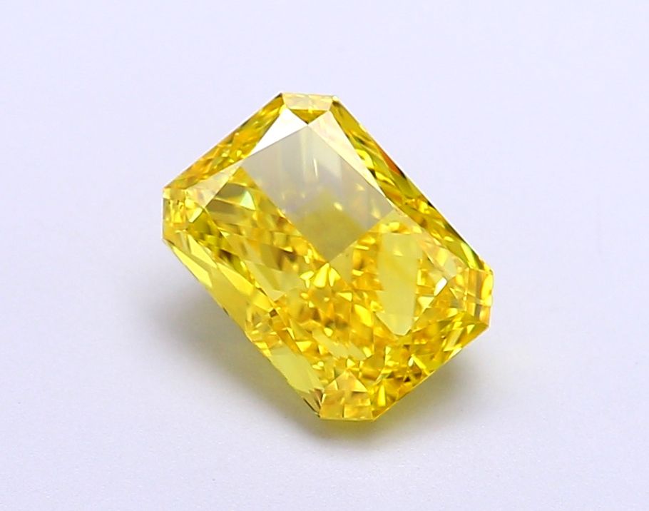 Oval Fancy Vivid Yellow Lab-grown Diamond 1.02ct VVS2 loose diamond