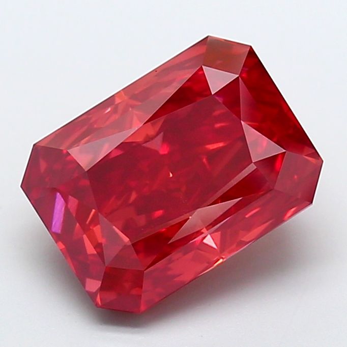 Radiant Fancy Vivid Red Lab-grown Diamond 9.05ct VS2 loose diamond