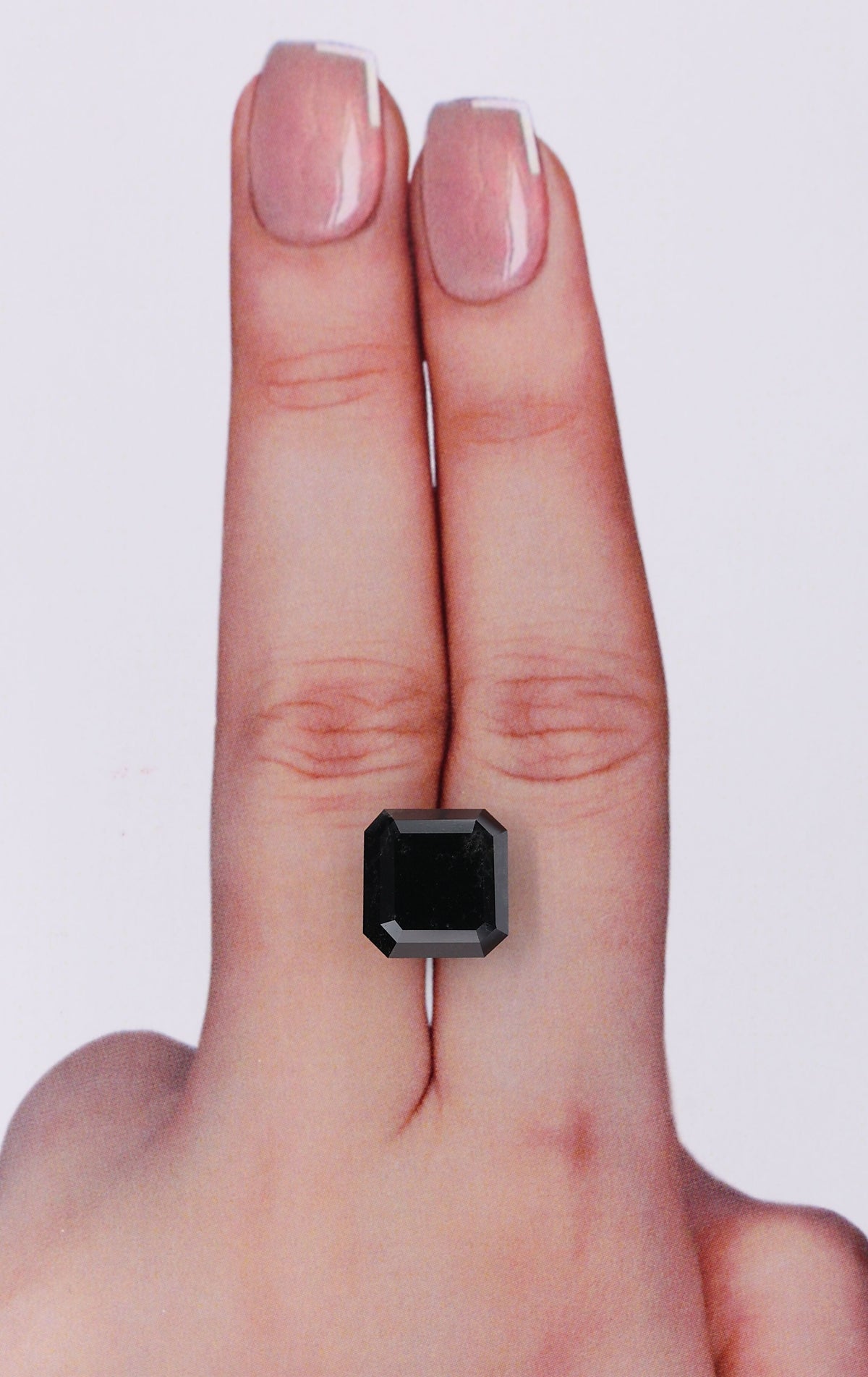 Asscher Fancy Black Natural Diamond 6.7ct VVS2 loose diamond